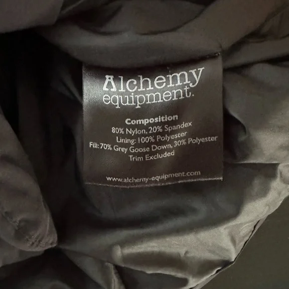 Alchemy Equipment Goose Down Shawl Collar Jacket - Picture 4 of 7